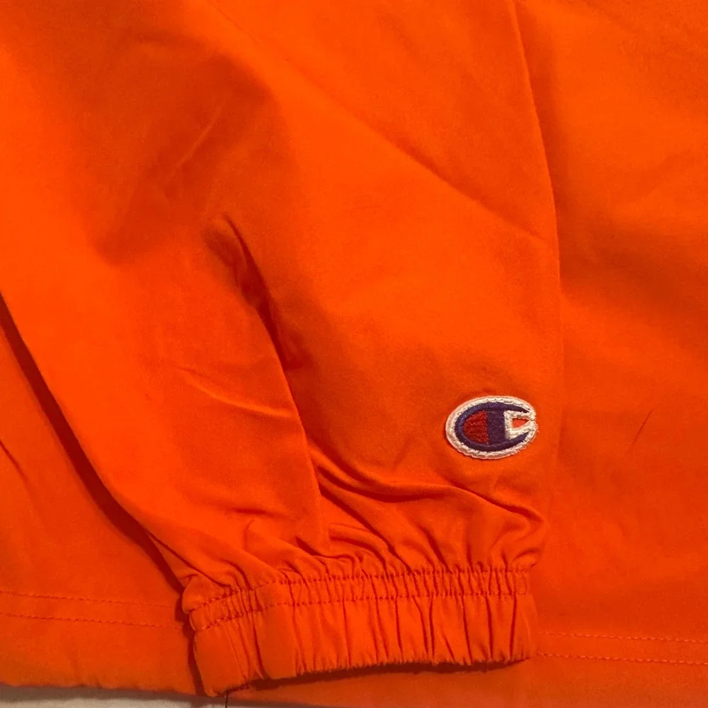 NWT Champion FedEx Mens Large Orange Half Zip Hooded Windbreaker Outdoor Jacket - Picture 10 of 10